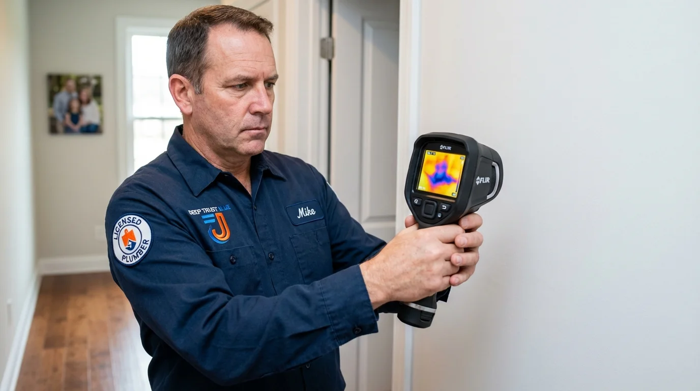 Thermal imaging leak detection by Johns Plumbing LLC in Bryn Athyn